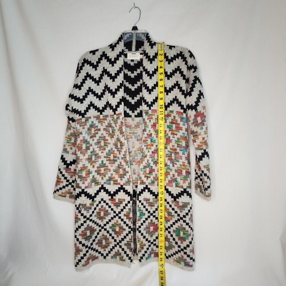 Dreamers By Debut Womens Medium Multicolor Knit Cardigan Sweater Yellowstone - Picture 6 of 8